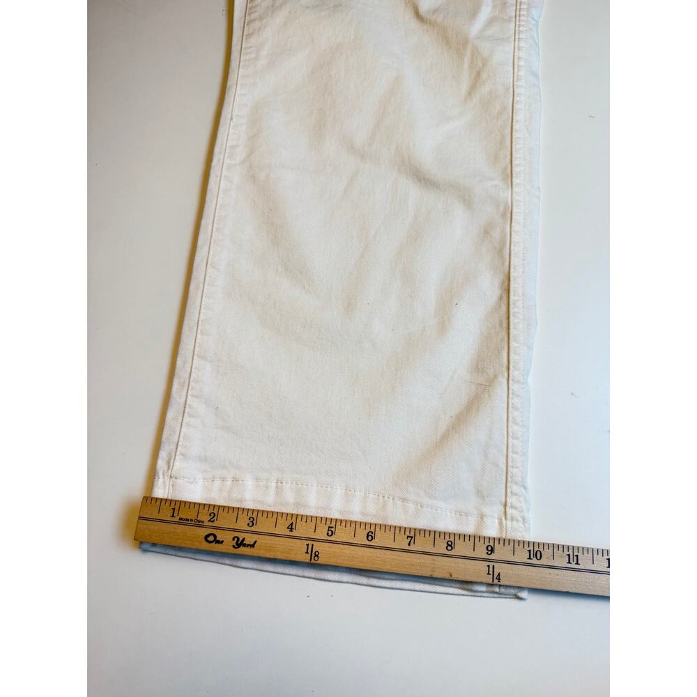 Marine Layer Allison Wide Leg Pants Womens Size 10 Off-White High Rise Coastal - Picture 16 of 16
